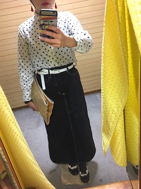 「MATATABI（マタタビ）のアイテム」を使った、KMさん（レディース・161cm）の冬コーディネート