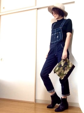 「Doシンプル部」｜「アイテム（ブーツ）」を使った、shihomiさん（レディース・168cm）の秋コーディネート