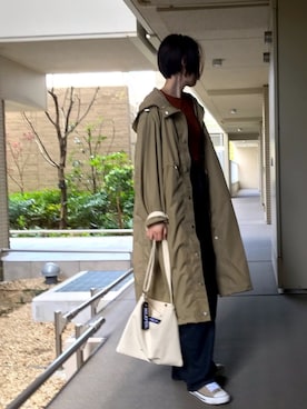 「Ifuru（イフル）のアイテム（ジャケット/アウター）」を使った、shihomiさん（レディース・169cm）の春コーディネート