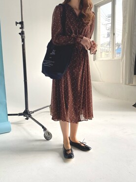 「へザー」｜「アイテム（パンプス）」を使った、NENEさん（レディース・162cm）の冬コーディネート