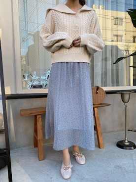「へザー」｜「アイテム（パンプス）」を使った、NENEさん（レディース・162cm）の冬コーディネート