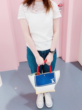 「サマンサタバサ」｜「アイテム（腕時計）」を使った、Aiさん（レディース・155cm）の春コーディネート