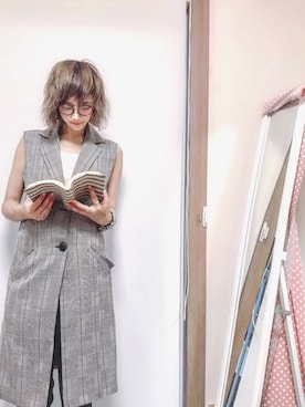 「GYDA（ジェイダ）のアイテム（スラックス）」を使った、きょろさん（レディース・153cm）の夏コーディネート