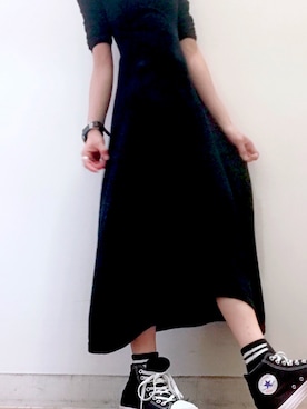 「ENVYM（アンビー）のアイテム（ワンピース/ドレス）」を使った、きょろさん（レディース・152cm）の夏コーディネート