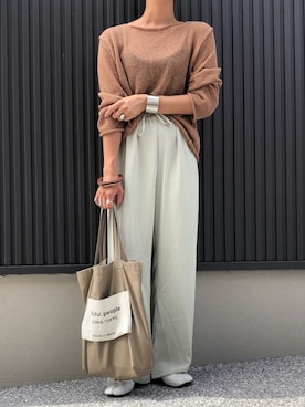 「Aco Design（アコデザイン）のアイテム」を使った、MIHOさん（レディース・158cm）の夏コーディネート
