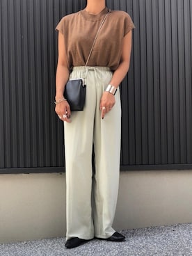 「Aco Design（アコデザイン）のアイテム」を使った、MIHOさん（レディース・158cm）の夏コーディネート