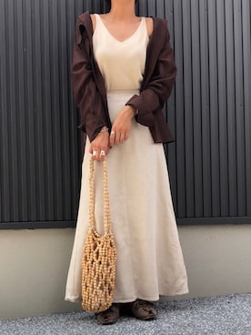 「SaaCha（サーチャ）のアイテム」を使った、MIHOさん（レディース・158cm）の夏コーディネート