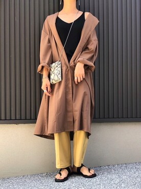 「SaaCha（サーチャ）のアイテム」を使った、MIHOさん（レディース・158cm）の夏コーディネート