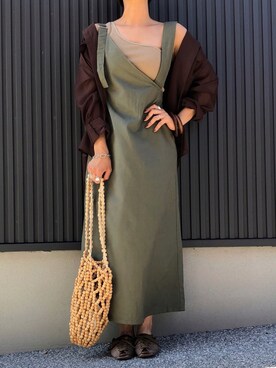 「Lien（リアン）のアイテム」を使った、MIHOさん（レディース・158cm）の夏コーディネート