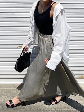 「Aco Design（アコデザイン）のアイテム」を使った、MIHOさん（レディース・158cm）の夏コーディネート