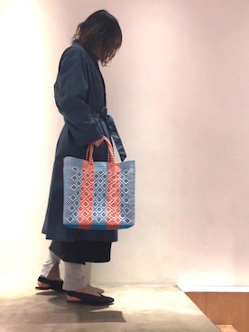 「note et silence （ノートエシロンス）のアイテム（その他アウター）」を使った、SMMさん（レディース・165cm）の春コーディネート