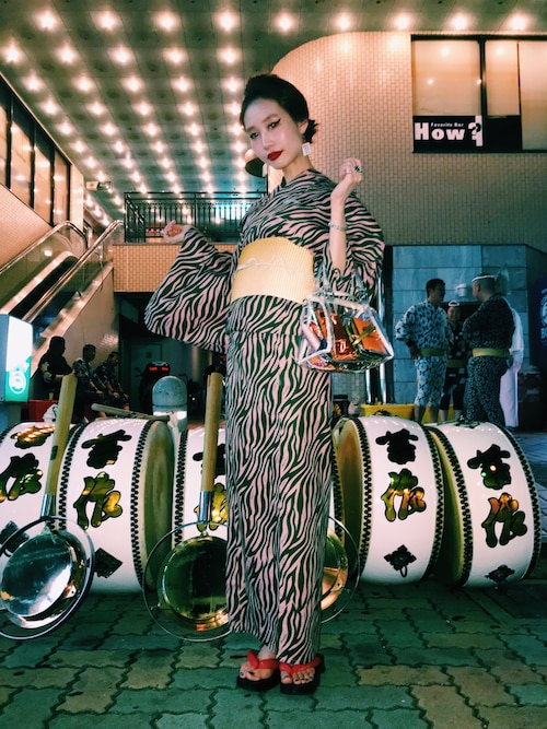 jouetie 浴衣　ゼブラ jouetie（ジュエティ）の「ゼブラロゴ浴衣（浴衣）」 - WEAR