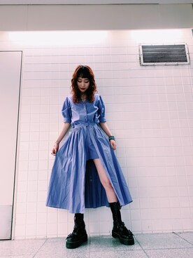 「jouetie（ジュエティ）のアイテム（オールインワン・サロペット）」を使った、jouetie_tsubameさん（レディース・163cm）の夏コーディネート
