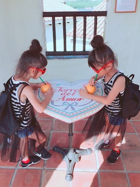 ひよ。こは。さん(キッズ・110cm)の夏コーディネート