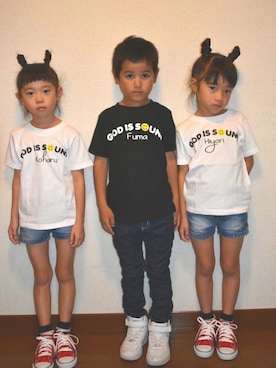 「Kiitos（キートス）のアイテム」を使った、ひよ。こは。さん（キッズ・110cm）の秋コーディネート