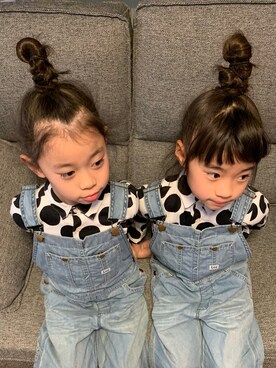 ひよ。こは。さん（キッズ・110cm）の冬コーディネート