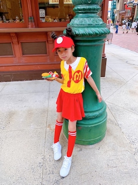 マック コスプレ BAIGE 大人用マクドナルドコスプレ衣装 仮面舞踏会