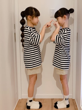 ひよ。こは。さん(キッズ・125cm)の秋コーディネート