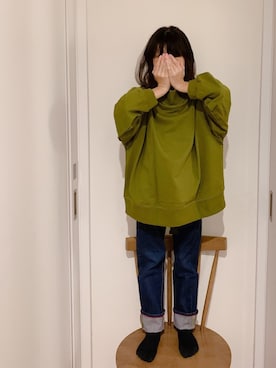 「アイテム（トップス）」を使った、ひよ。こは。さん（キッズ・125cm・10代）の秋コーディネート