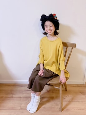 ひよ。こは。さん(キッズ・131cm)の冬コーディネート