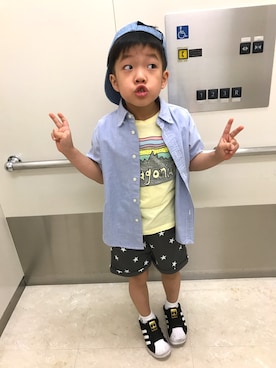 あさっぴー☆さん（キッズ・110cm）の春コーディネート