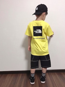 「アイテム（ラッピングキット、イエロー系）」を使った、あさっぴー☆さん（キッズ・110cm）の春コーディネート