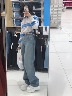 「ODD FUTURE（オッドフューチャー）のアイテム」を使った、miyoさん（レディース・160cm）の夏コーディネート