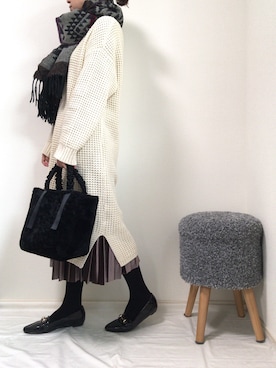 「REAL CUBE（リアルキューブ）のアイテム（バッグ）」を使った、tomoeさん（レディース・150cm）の秋コーディネート