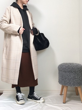 「REAL CUBE（リアルキューブ）のアイテム（バッグ）」を使った、tomoeさん（レディース・150cm）の秋コーディネート