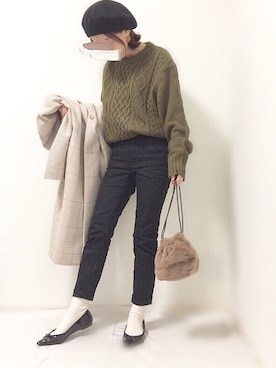 tomoeさん（レディース・150cm）の冬コーディネート