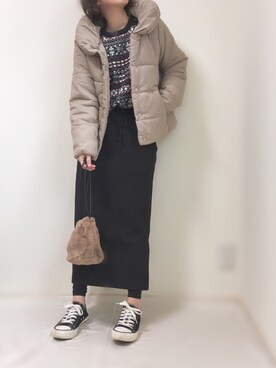 tomoeさん（レディース・150cm）の冬コーディネート
