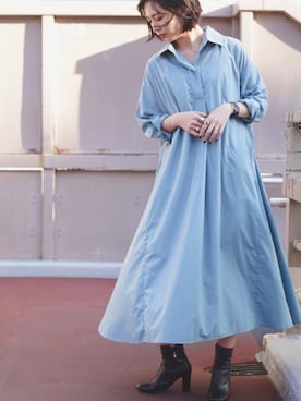 「アントマリーズ」｜「アイテム（ワンピース）」を使った、sakiさん（レディース・168cm）の冬コーディネート