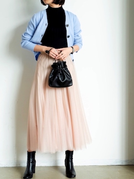 「アイテム（ハンドバッグ）」を使った、sakiさん（レディース・168cm・10代）の冬コーディネート