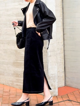 「アイテム（ハンドバッグ）」を使った、sakiさん（レディース・168cm・10代）の春コーディネート