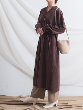 「アイテム（ブーティ）」を使った、sakiさん（レディース・168cm・20代）の冬コーディネート