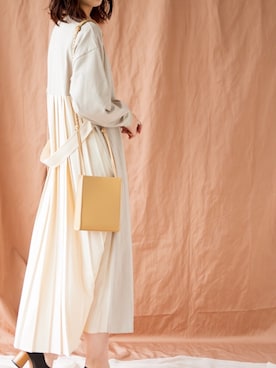 「プリーツ」｜sakiさん（レディース・168cm）の冬コーディネート