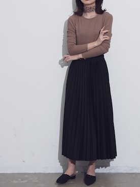 「ブラック×ブラウン」｜sakiさん（レディース・168cm）の春コーディネート