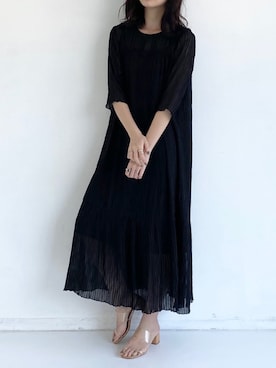 「アイテム（ワンピース/ドレス）」を使った、sakiさん（レディース・168cm・20代）の春コーディネート