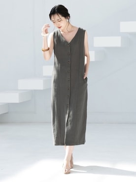 「アイテム（ワンピース/ドレス）」を使った、sakiさん（レディース・168cm・20代）の春コーディネート