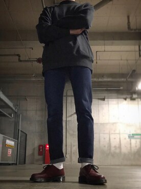 「graphzero（グラフゼロ）のアイテム」を使った、颯一さん（メンズ・174cm）の秋コーディネート
