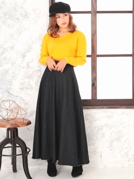 「Doula Doula（ドゥーラドゥーラ）のアイテム（パンツ）」を使った、douladoulaさん（レディース・158cm）の冬コーディネート