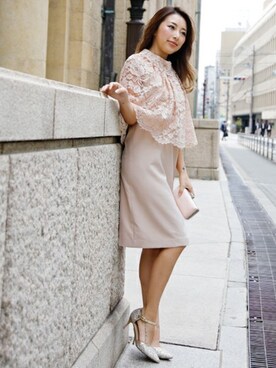 「Doula Doula（ドゥーラドゥーラ）のアイテム（ドレス）」を使った、douladoulaさん（レディース・158cm）の夏コーディネート