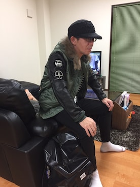 「Burner（バーナー）のアイテム（パンツ）」を使った、Nさん（メンズ・172cm）の秋コーディネート