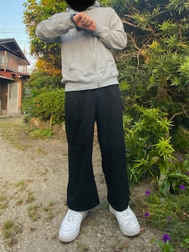 「SOYOUS（ソユーズ）のアイテム（パンツ）」を使った、りょさん（メンズ・169cm）の春コーディネート
