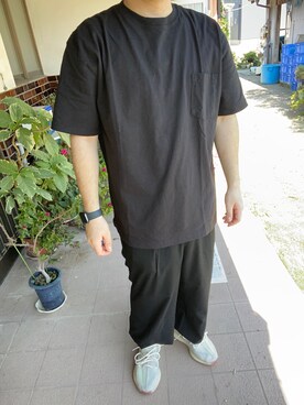 「SOYOUS（ソユーズ）のアイテム（パンツ）」を使った、りょさん（メンズ・169cm）の春コーディネート