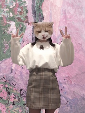 「merry jenny（メリージェニー）のアイテム（スウェット）」を使った、おやすみさん（レディース・156cm）の夏コーディネート