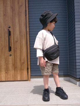 「ARC'TERYX（アークテリクス）のアイテム」を使った、AOさん（キッズ・100cm）の春コーディネート