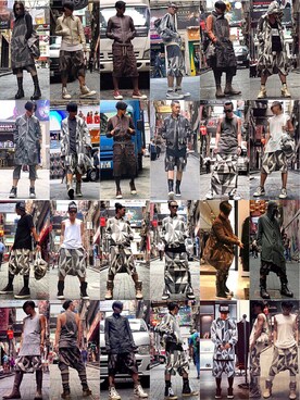 「DRKSHDW by RICK OWENS（ダークシャドウ バイ リックオウエンス）のアイテム（スタジャン）」を使った、Iam Will Iamさん（メンズ・176cm）の春コーディネート