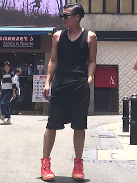 「CAROL CHRISTIAN POELL（キャロルクリスチャンポエル）のアイテム（シューズ）」を使った、Iam Will Iamさん（メンズ・176cm）の春コーディネート