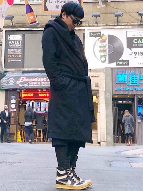 DRKSHDW by RICK OWENSのモッズコートを使った人気ファッション